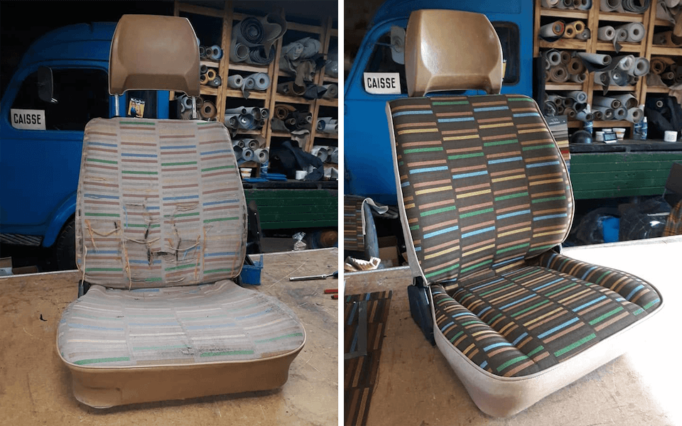Rénovation siège auto