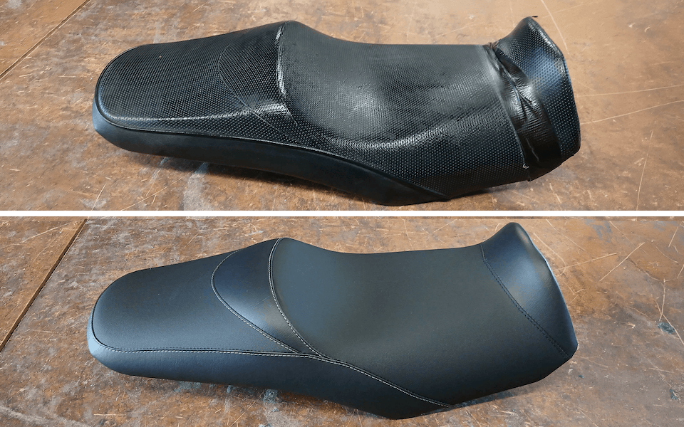 Rénovation selle moto